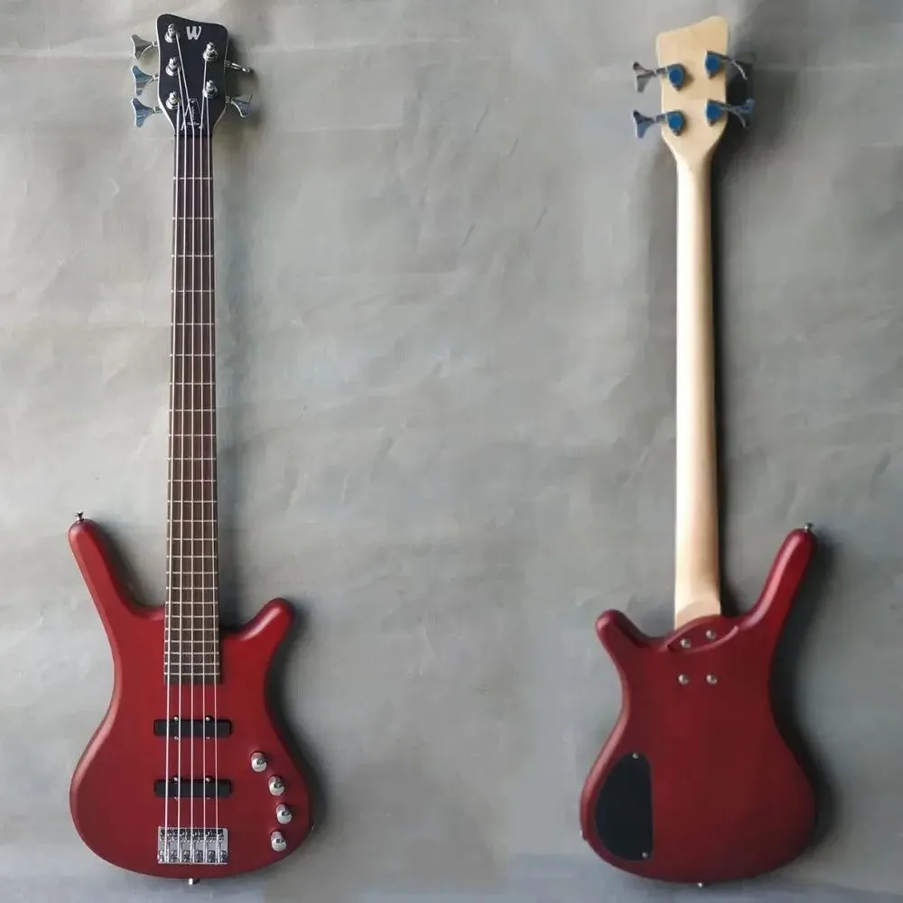 China Music 5 Strings Bass Guitar 4 Strings W Black Maple Neck Electric Bass