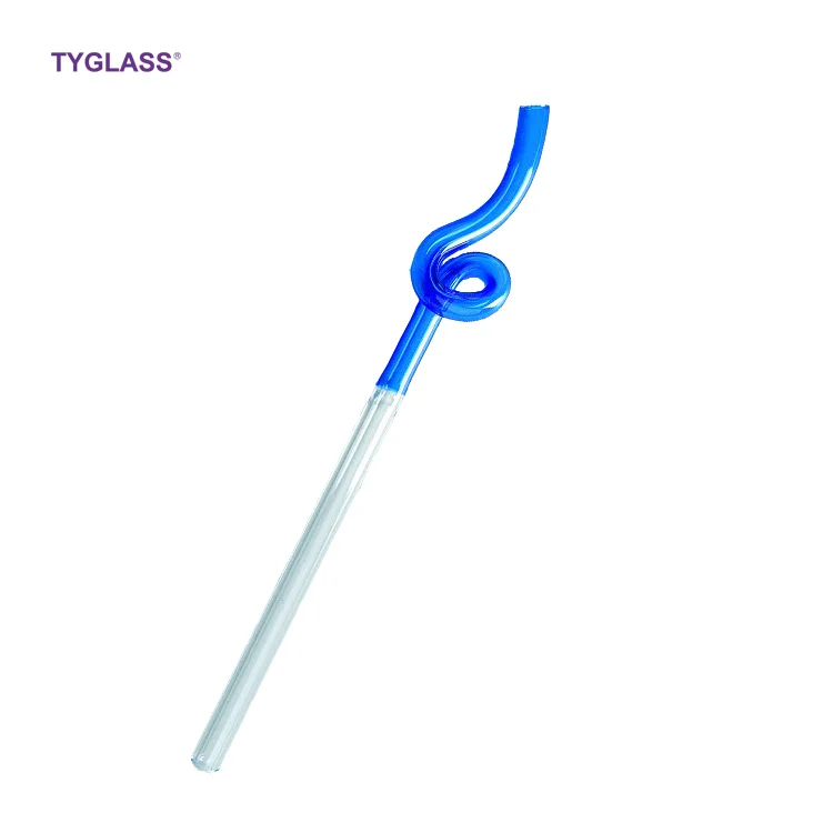 Factory wholesale bar environmental protection glass straws reusable 8mm high borosilicate glass straws custom logo