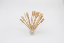 Teppo bamboo skewer flat wooden bamboo skewer with custom logo
