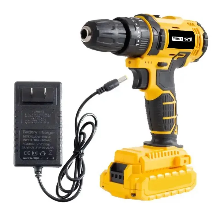 High Power Woodworking Power Tools 20V Li-Ion Battery Cordless Drill For Home Maintenance