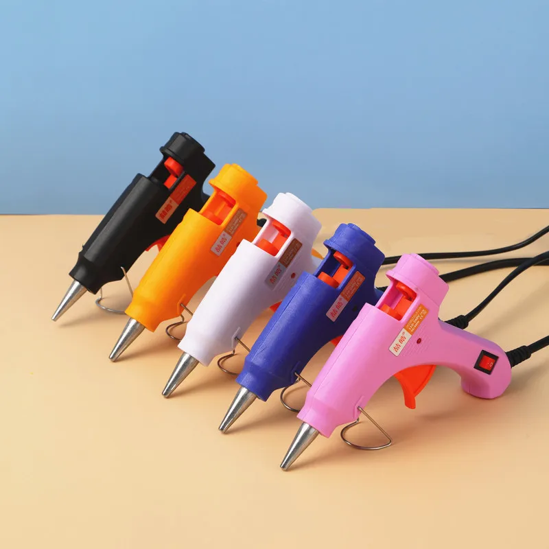 
High quality electric hot melt glue gun 20w Mini Color hot melt glue gun With 7mm Glue Stick 