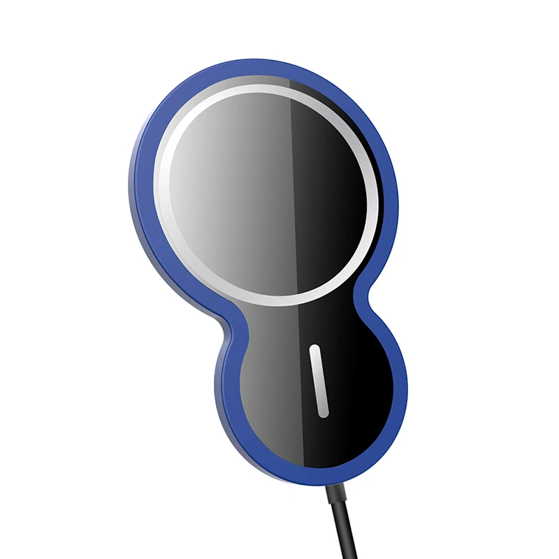 Новое поступление 15 Вт USB-C 360 градусов отрегулировать держатель телефона Smart магнитное автомобильное беспроводное зарядное устройство