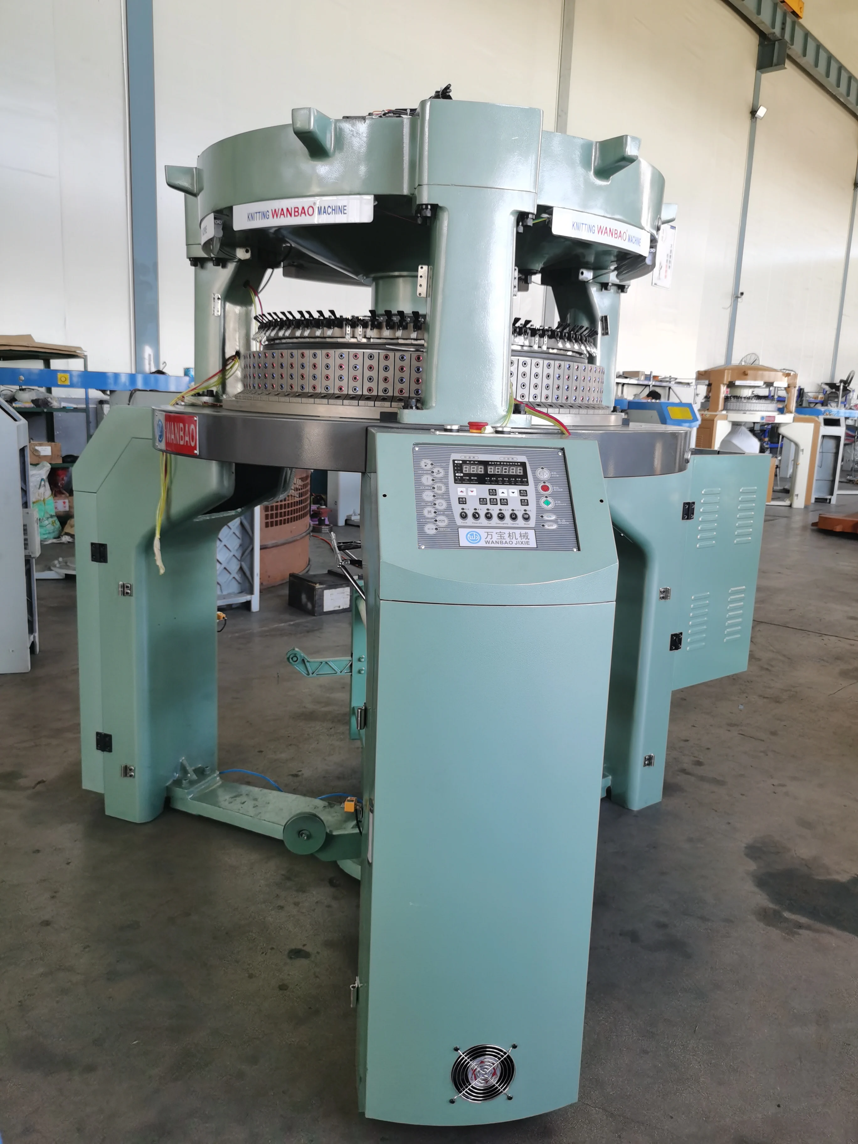 WANBAO Custom  Double Jersey Knitting Machine High OutputTextile Machinery Standard Tubular Frame