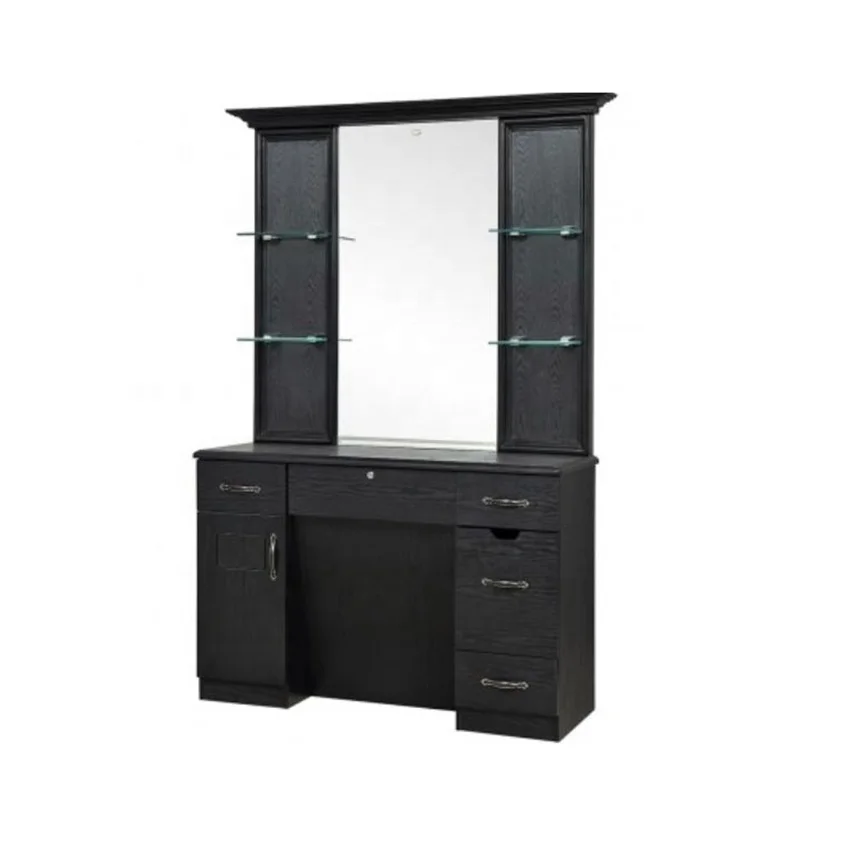 
Hairdressing solid wood barber mirror station package hair cutting barber mirror station HY-MS083 