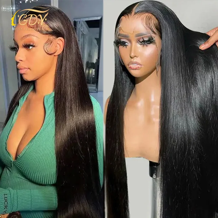 250 Density Wholesale Lace Wigs 100 Raw Virgin Brazilian Peruvian Human Hair 13x4 HD Lace Front Wigs For Black Women