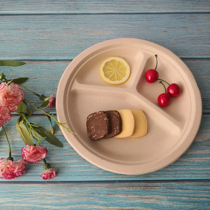 wholesale corn starch round bowls disposable packaging boxes noodles soup bowls biodegradable and eco-friendly meal boxes