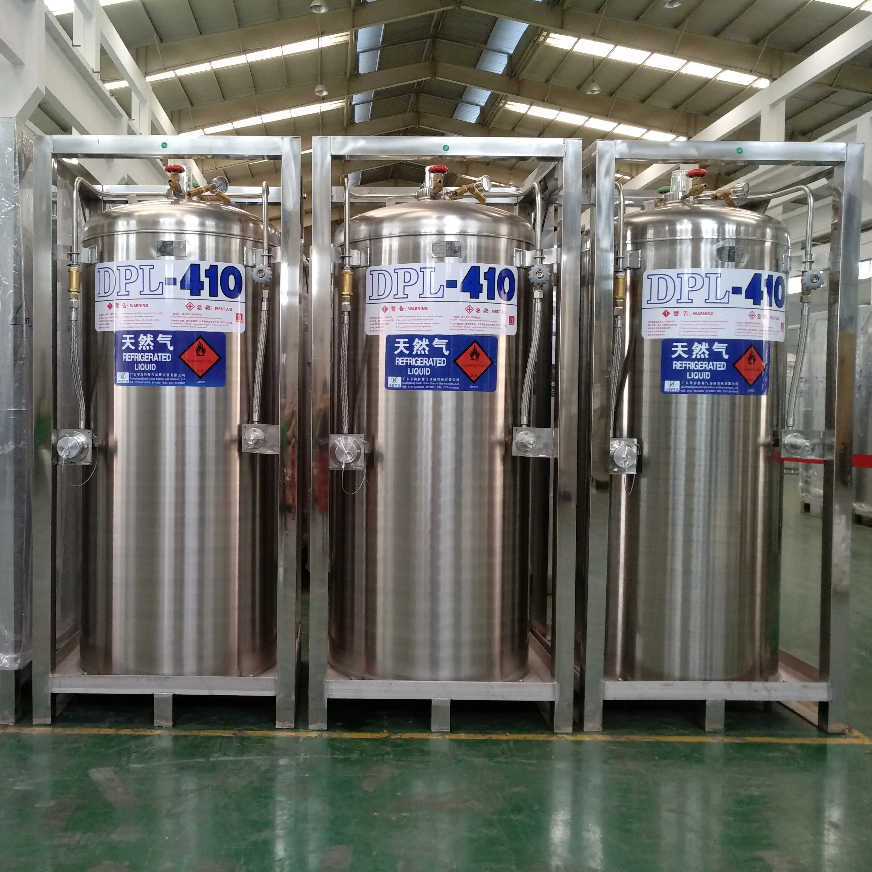 Widely Usage 410L 1.4Mpa Cryogenic Liquid Nitrogen/CO2 Tank Dewar cylinder Chemical Storage Equipment