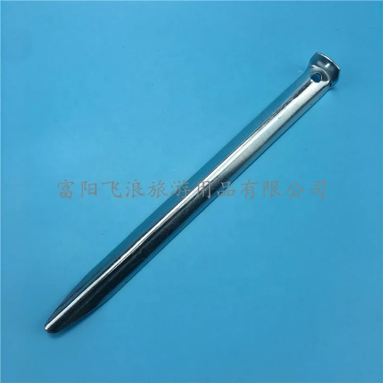 Outdoor Galvanized Camping Halfround U Shaped Steel Tent Peg Sand Stake
