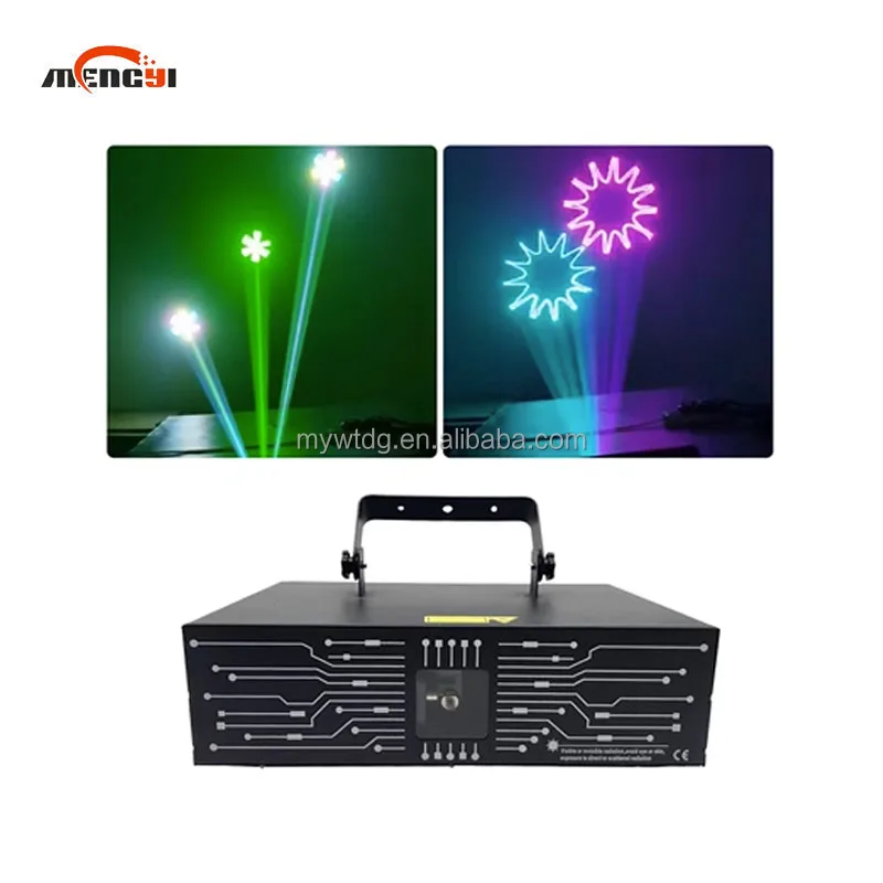 2w Animation Disco DJj 3D Mini Laser Light  RGB Full Color Animation Laser Light