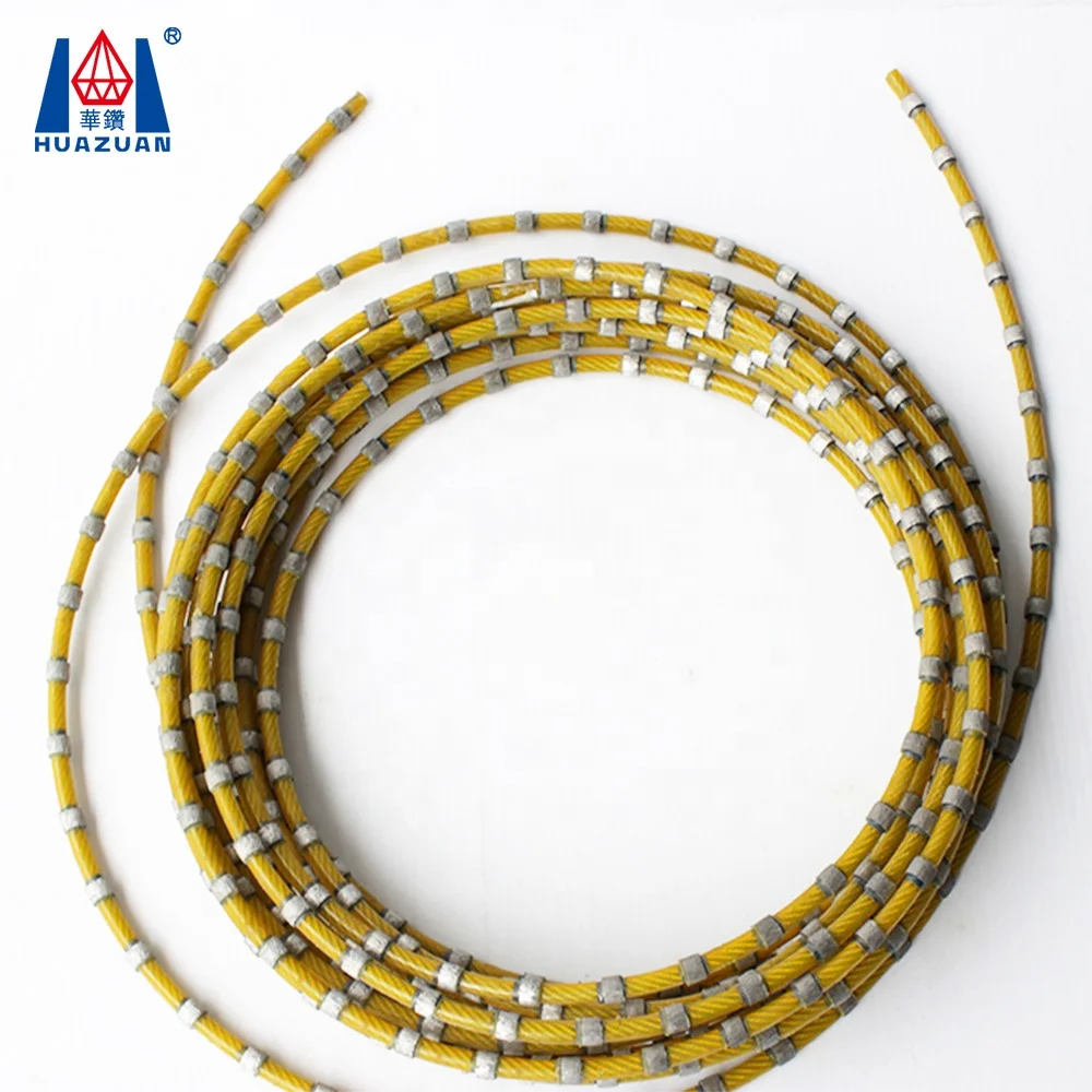 China Sintered Beads Diamond Wire Saw for marble cutting