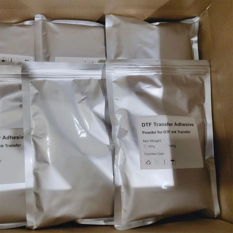 1KG per pack DTF Hot Melt White Powder TPU Adhesive For DTF printer T- shirt Heat Transfer Printing
