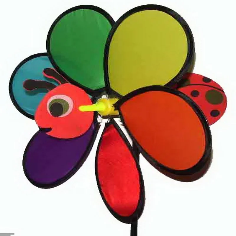 3D большая Милая пчела ветряная мельница животное ветряной Спиннер белый Двор садовый декор уличные игрушки