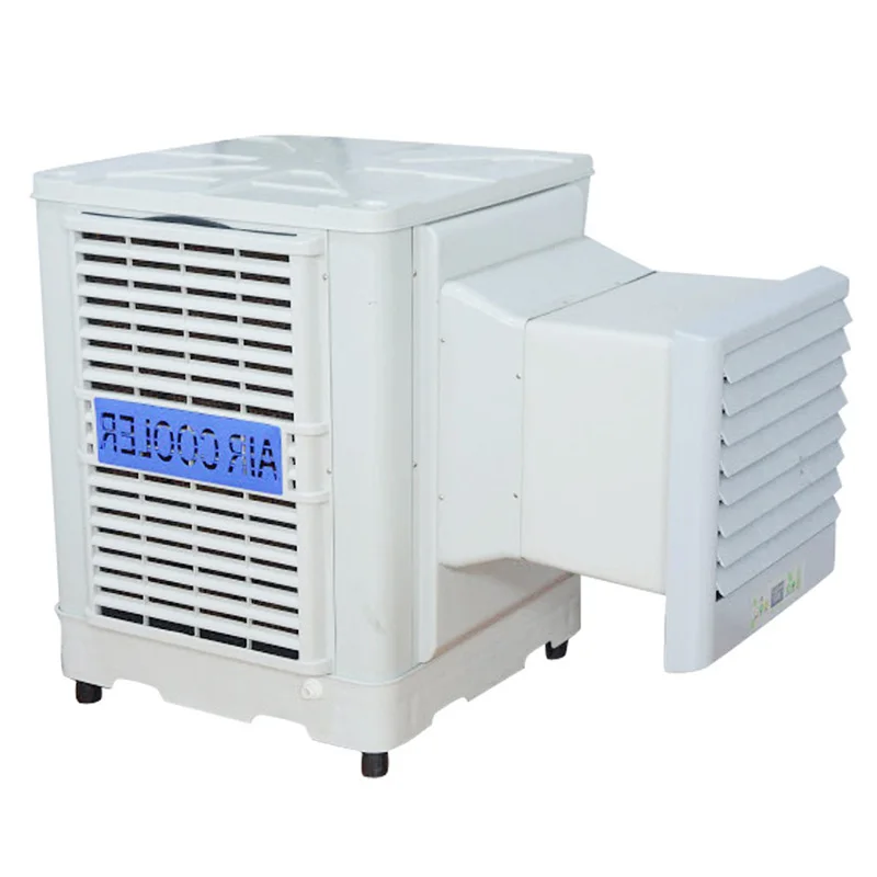 Солнечный Dc 12v Ac 220v 8000cmh настенный вентилятор испарительного воздушного охладителя с