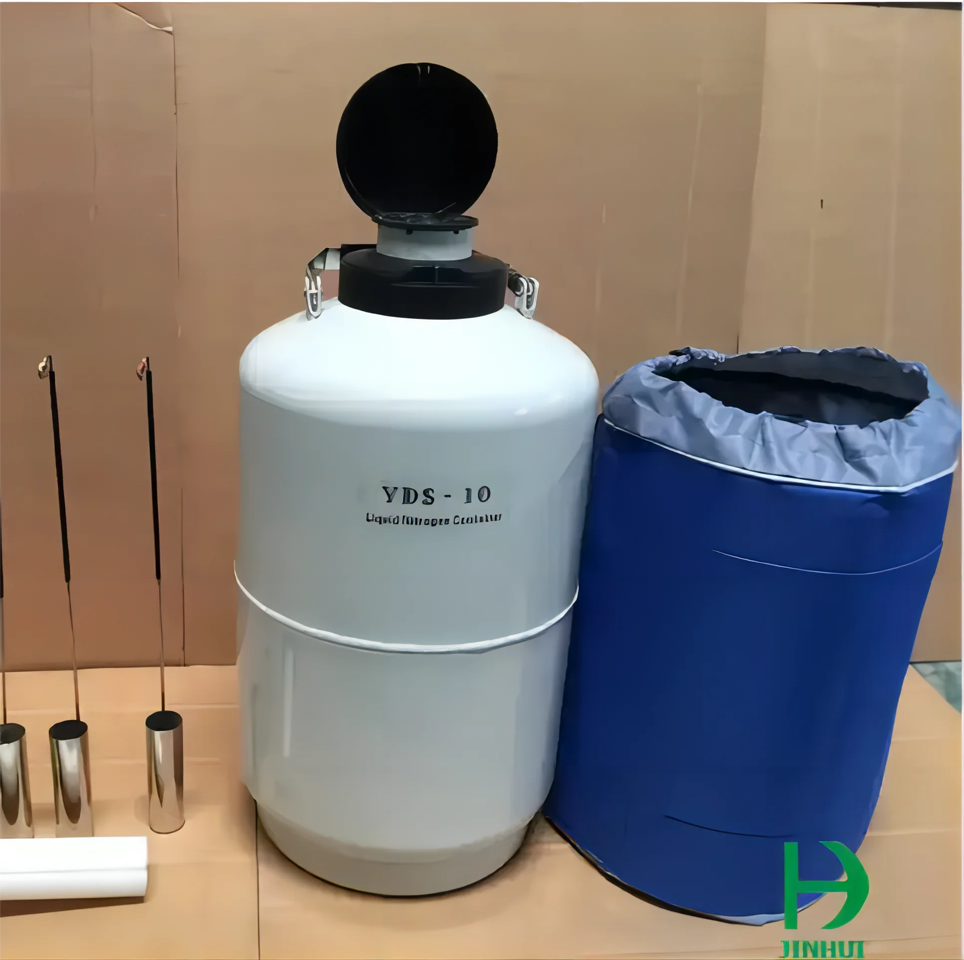 2-100L Liquid Nitrogen Storage Tank Used Cryogenic Container Aluminum Alloy PLC Components for Home Use Cow Semen Preservation