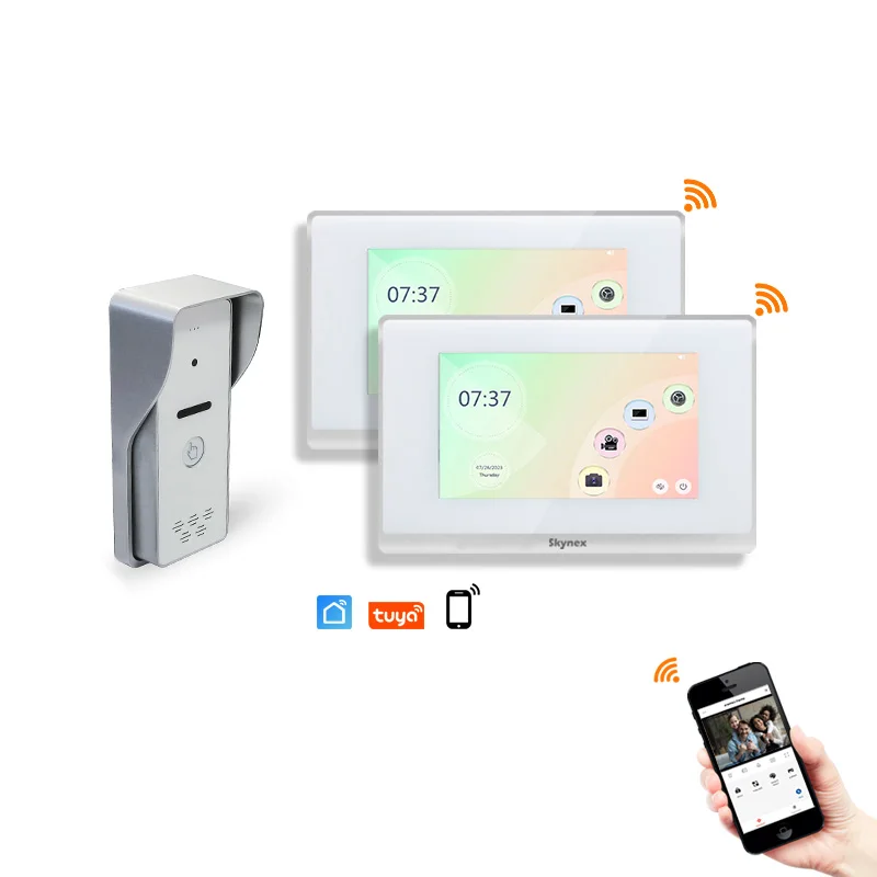 User-Friendly Tuya Intercom IP 65 Waterproof Doorbell 2024 Video Door Phone Wide Angle Camera 2 4 Wire Connection TCP Network