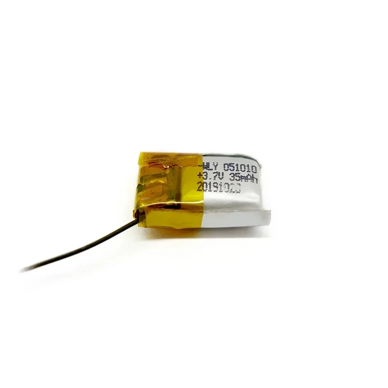 Перезаряжаемый литий-полимерный аккумулятор 3 7 V 35Mah Lipo 501010 для беспроводных наушников