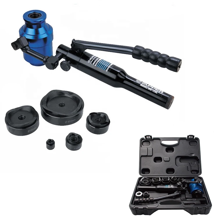 Zupper WK-12AL Hydraulic Punch Hand Metal Punch Hydraulic Hole Making Punch Metric 22.5-61.5mm in the 3.5mm mild steel