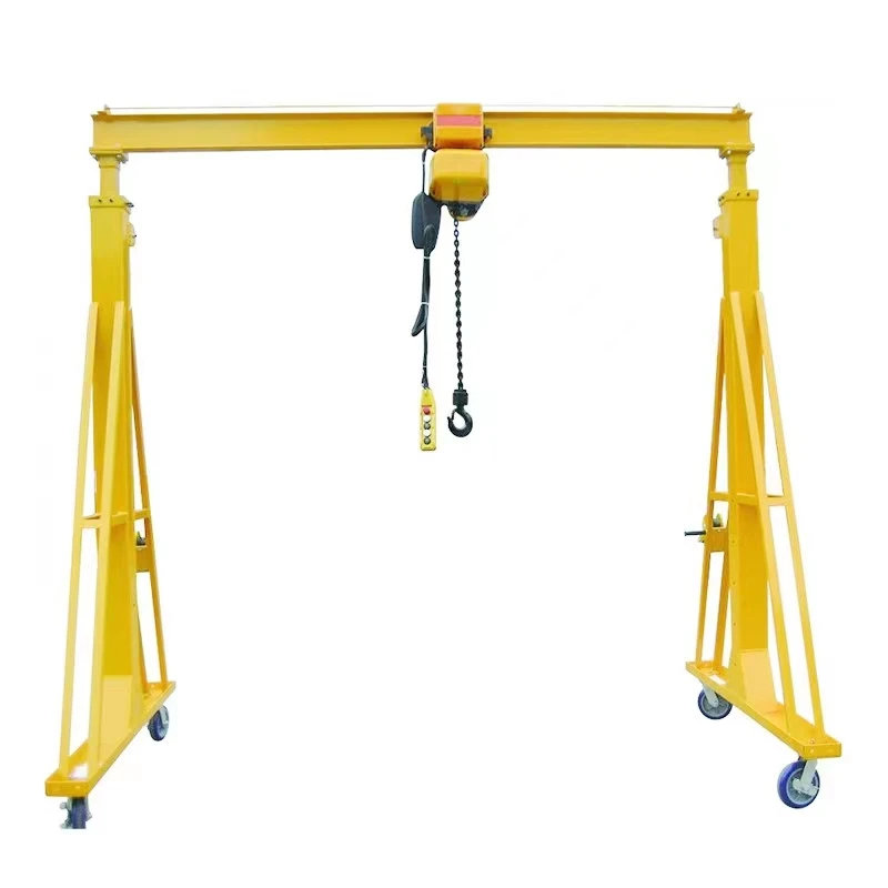 500kg Mobile Single Girder Beam Gantry Crane Small Crane Portable Provided 5 Ton Mini Mobile Lifting Gantry Crane Manufacture