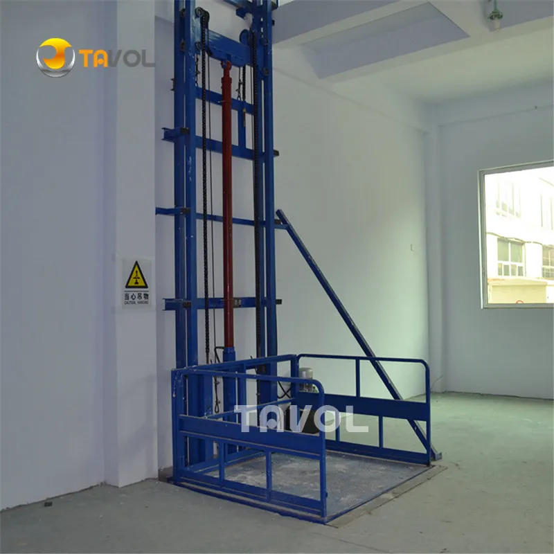 Tavol  hotell Cargo elevator material Hanging platform Hydraulic small cargo lift