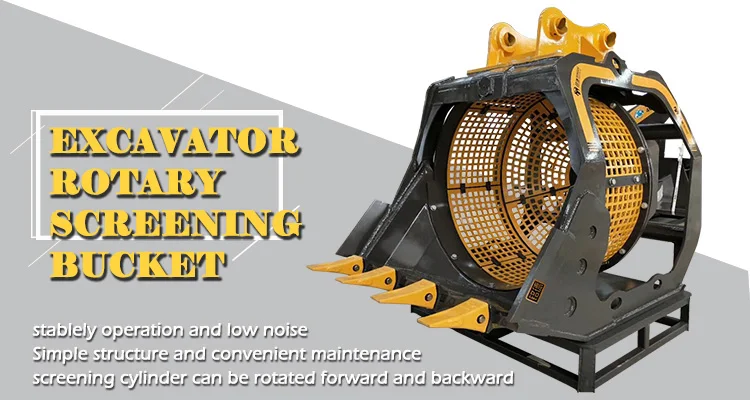 rotary screening bucket for 5.5 T yanma excavator