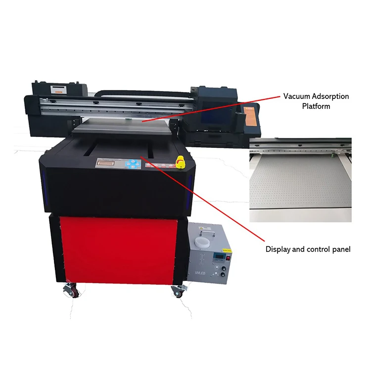 First Class Focus Wood Cmyk Two Heads Varnish Uv Led Flatbed Printer With Ce Certificate