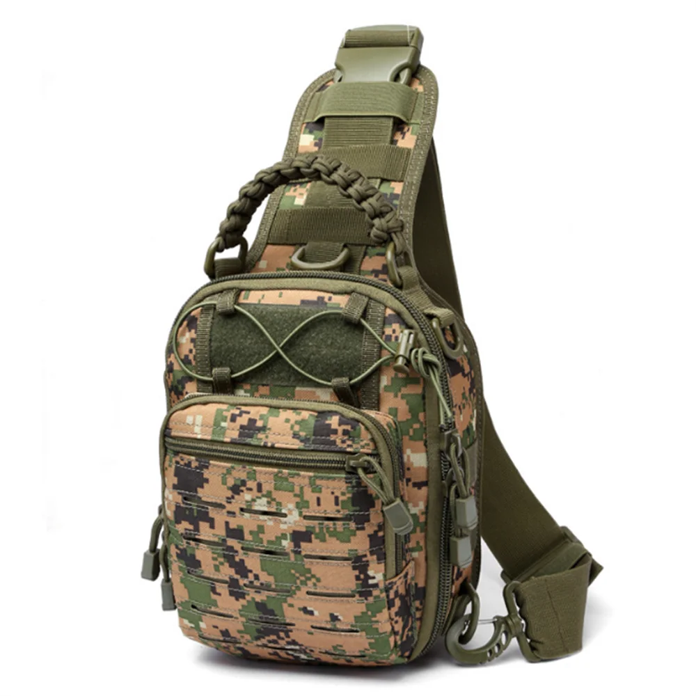 Laser Tactical Nylon Sling Bag Molle Camping Backpack Hunting Sports Chest Shoulder Bags