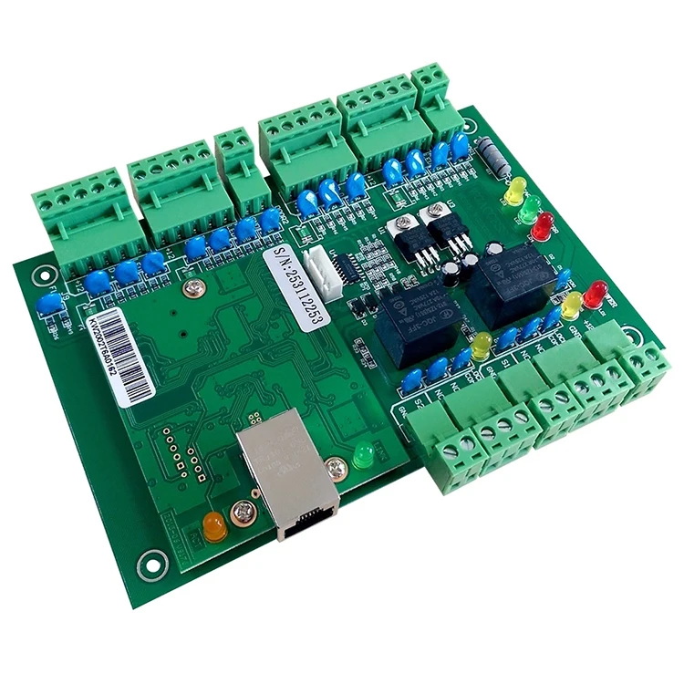 TCP IP Network cloud Time and attendance two door wiegand access control board
