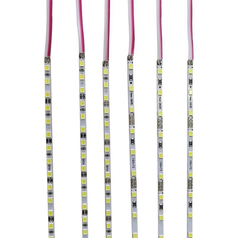 4mm PCB 2835 led rigid strip light bar for Ultra-thin light box 72LEDS 120LEDS DC12V 24V