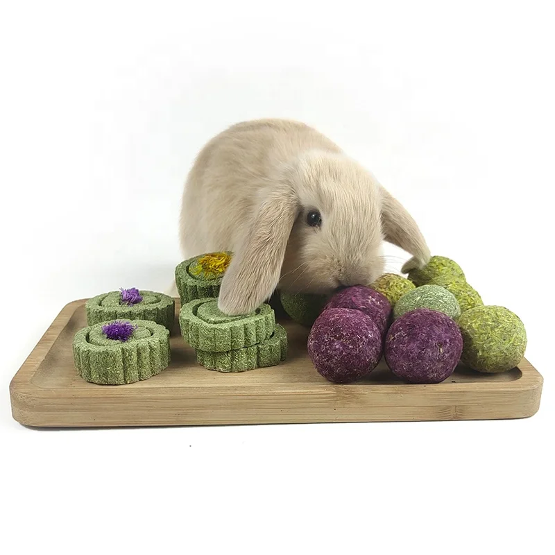 Оптовая продажа еда для домашних животных закуски кролик хомяк китайская закуска шарики из натуральной травы жевательная игрушка зубы кролика молярные
