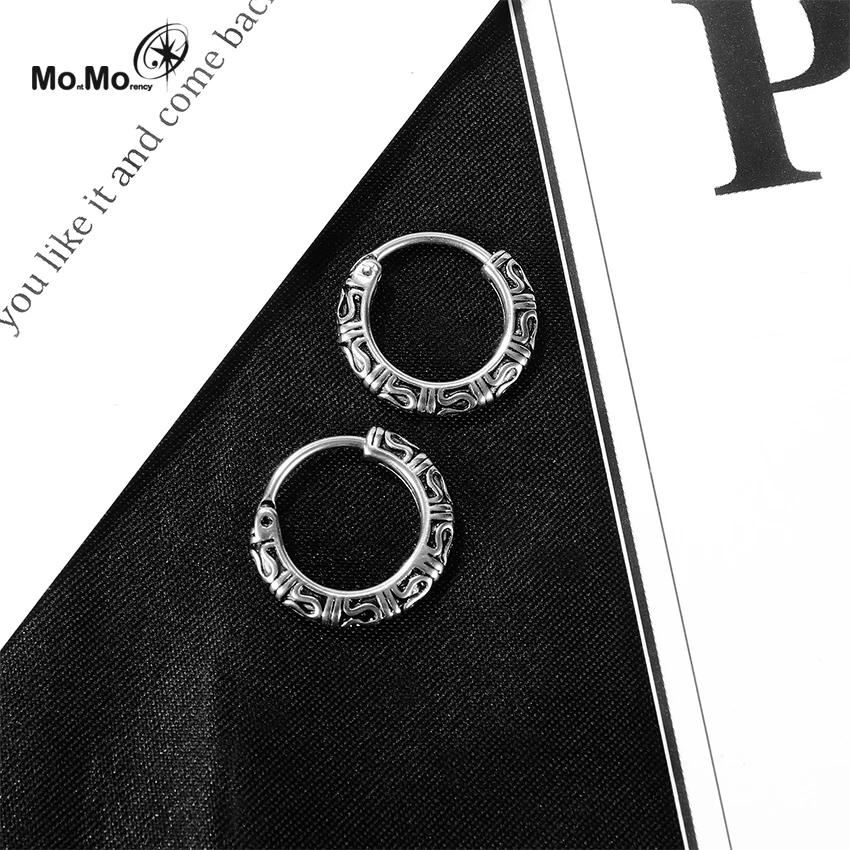 Wholesale Price Gold Stainless Steel Earrings Jewelry Hoop For Men