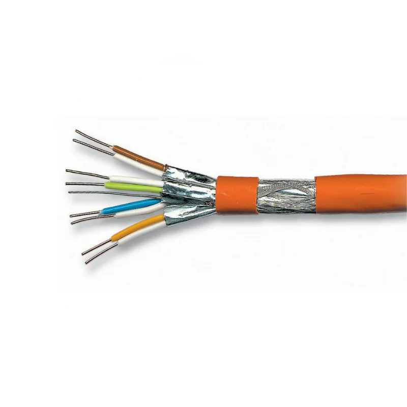 Indoor S/FTP SFTP CAT7 Lan Cable 23AWG 0.57mm Solid Copper OEM Category7 Double Shielded PVC CM CMR 4p twist pair 305m 1000ft