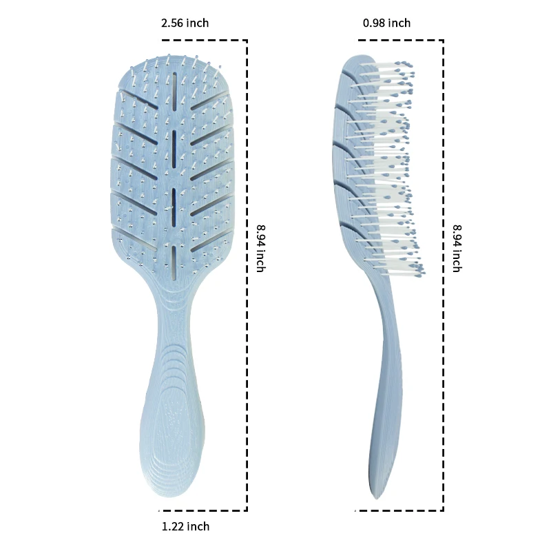 new arrivals Leaf Shape Detangling Hair Brush Wet Dry Hairdressing Styling Hair brush with Nylon Teeth cepillo para el cabello