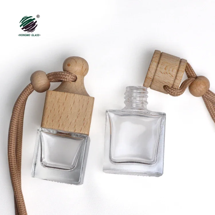 8ml 10ml Empty Glass Car Air Freshener Perfume Bottle Car Diffuser Bottle car air hanging diffuser perfume bottle with wooden