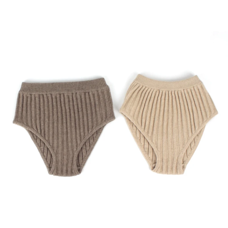 Women Knitted Pure Cashmere Undies Panties Underwear Briefs Intimates Shorts Women