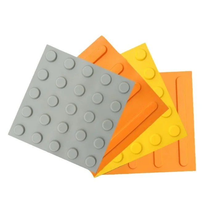 Safety PVC Rubber Tactile Tiles For Blind Tactile Paving Tile