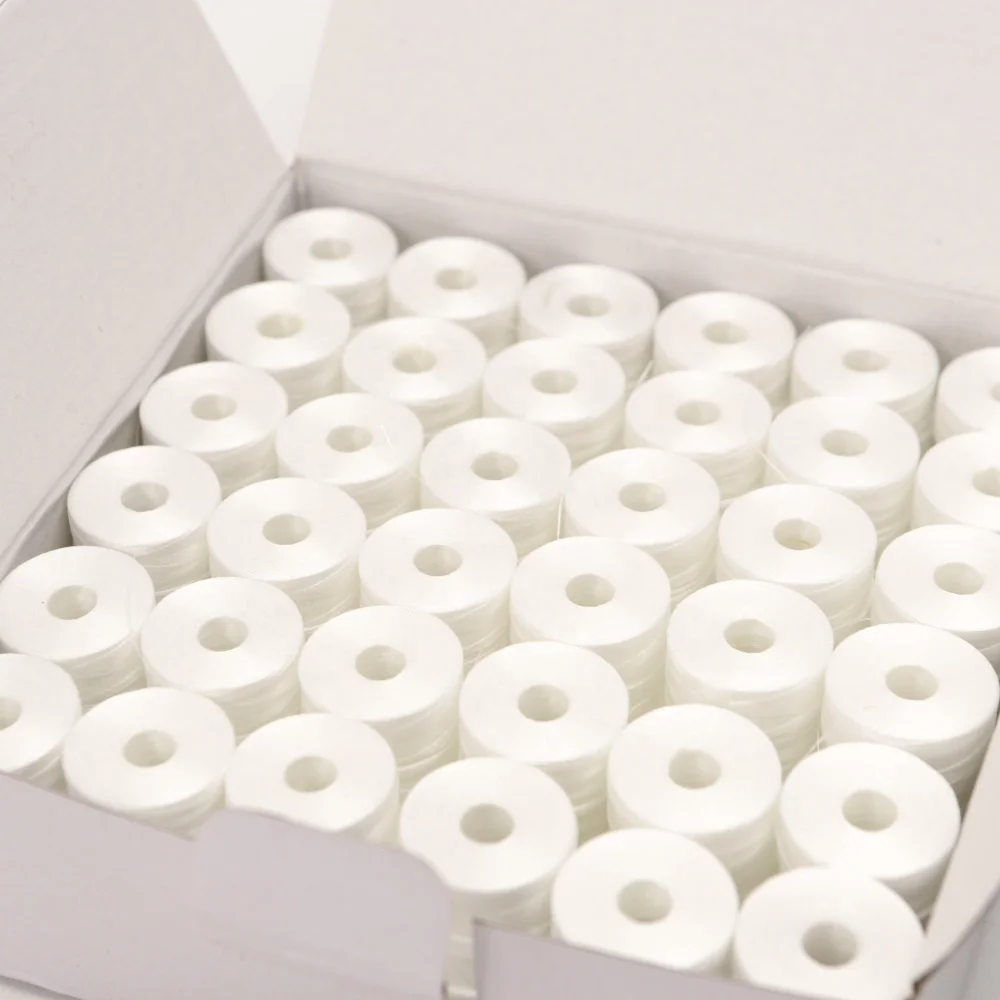 WT020-1 завод полиэстера L Тип предварительно раны 70d/2 боковых меньше бобина для вышивания из искусственного шёлка