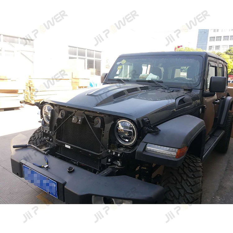 X4 капот двигателя для Jeep Wrangler JL 2018 + аксессуары крышка капота