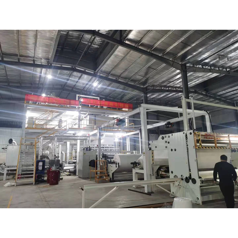 HY Factory Price Nonwoven Fabric Making Machine With Certificate Easy Opearte Spunbond Nonwoven Production Machine Line