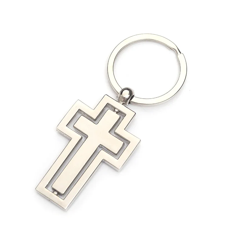 Christian key chain with custom logo Christian spinner key chain