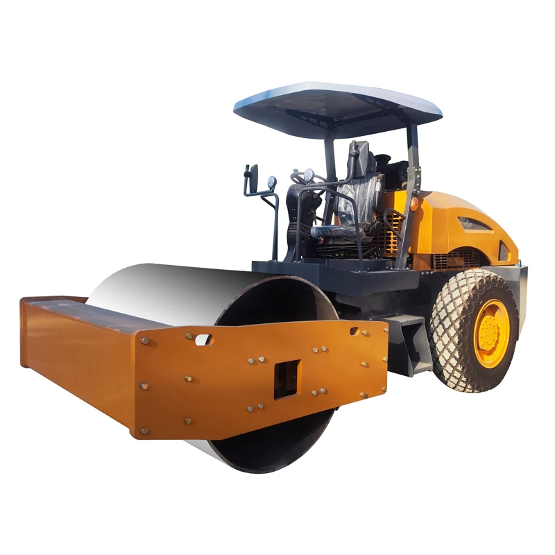4 tons 8 tons single steel wheel roller 6 tons hydraulic vibration earthwork foundation backfill leveling compacted machine