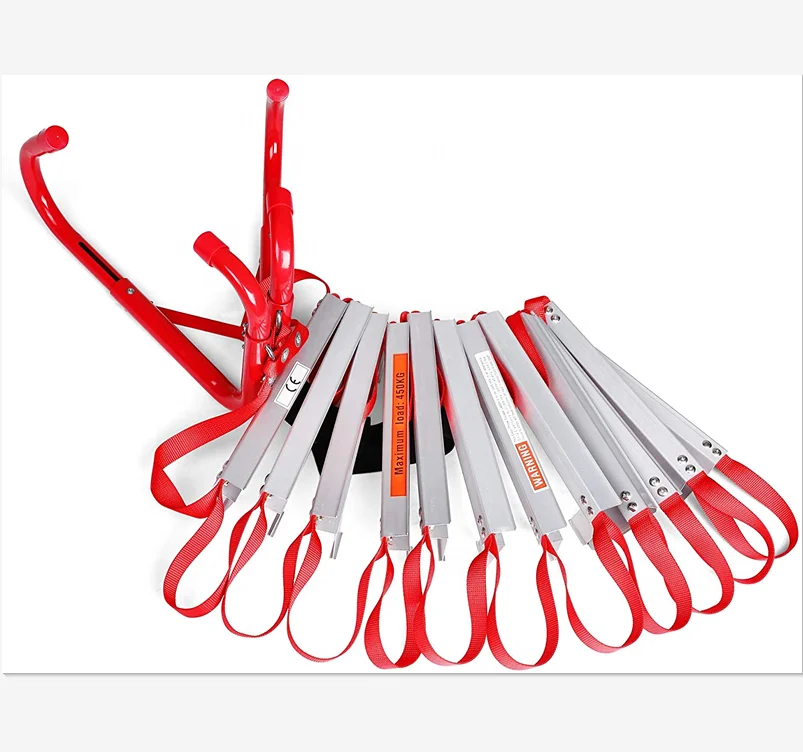 Rope Ladder Folding Aluminum Stick Ladder Truck Safety Rope Fire Escape Ladder DX-7500