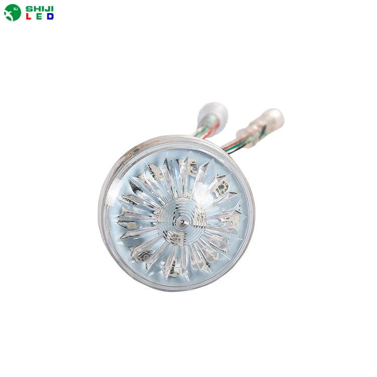 18 pcs smd 5050 rgb LED DC24v digital LED 60mm lens  pixel light string for outdoor ip66 application