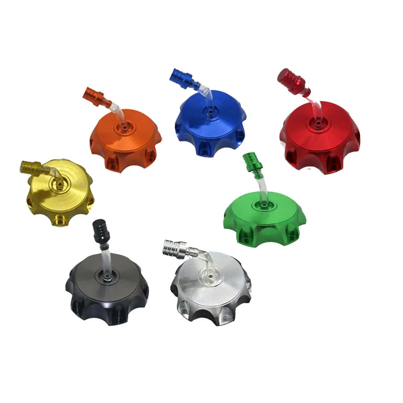 CNC Aluminum Gas Fuel Tank Cover Cap with Breather Valve for 50cc 70cc 90cc 110cc 125cc 140cc 150cc 160cc Pit Dirt Motor