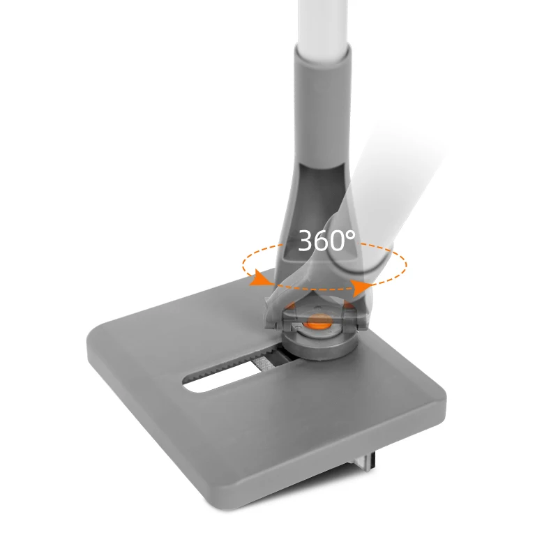 Jesun Long Handle Baseboard Cleaner Tool With Reusable Pads Chenille Microfiber Mop Pads for Wall & Baseboard Cleaner