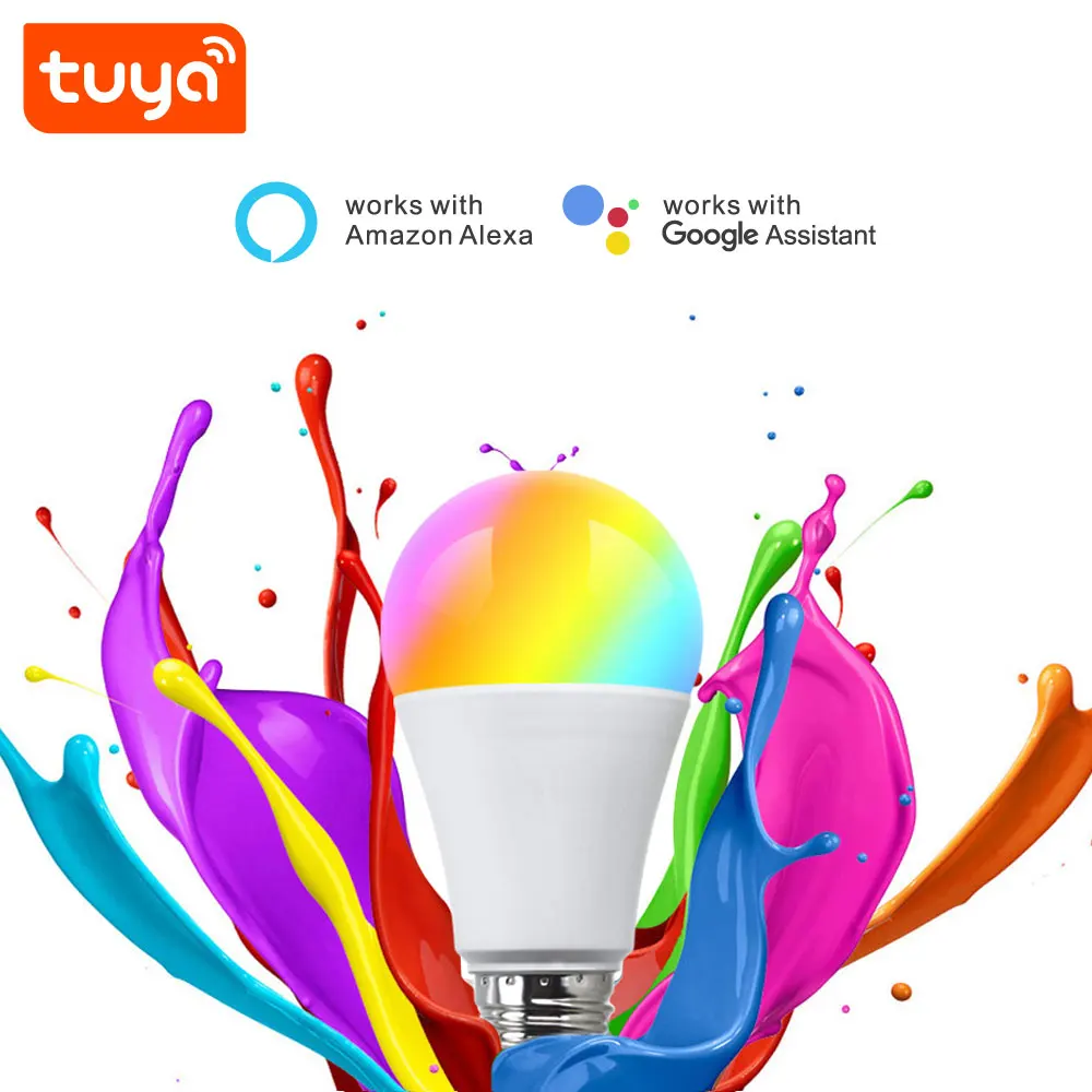 Best Price AC 85-265V 9W Tuya Smart App Control WiFi Mini RGBCW E27 LED Bulb PST-WFA19