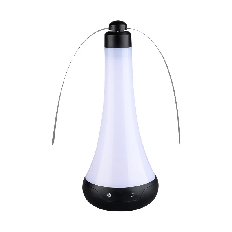 Rechargeable Mosquito Repellent Fan Light Portable Camping Lantern Hanging Fly Insect Repeller Desk Top Flies Spinner Table Lamp