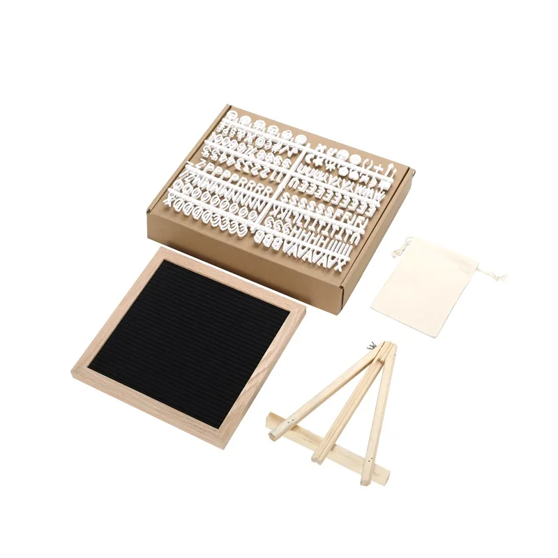 Экологичная войлочная доска для сообщений DIY Детская Доска для орфографии Дубовая Рамка доска для сообщений маленькая доска для досок