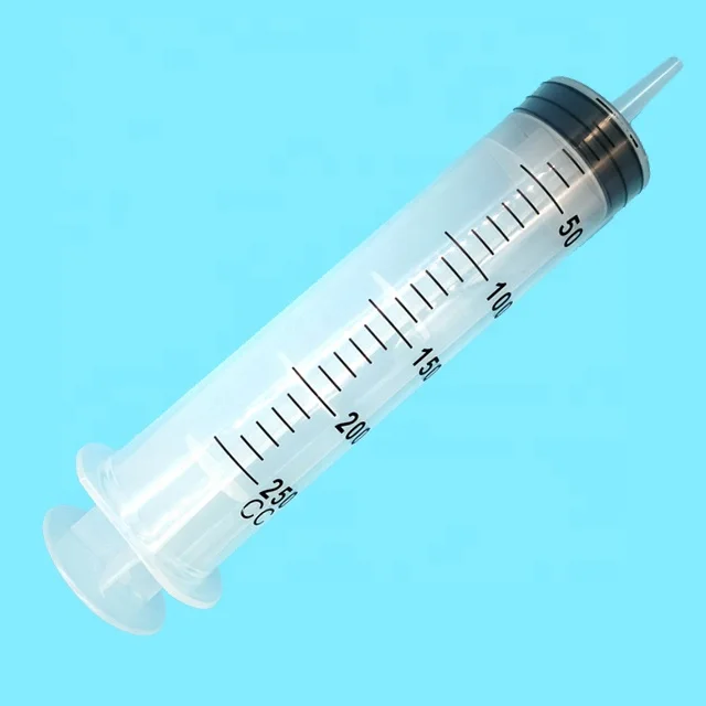 
disposable syringe irrigation feeding 250cc/ml 