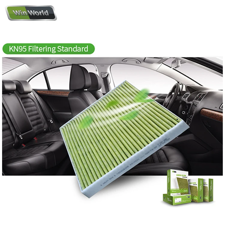 Factory OEM Wholesale KN95 Filtering Standard Car Accessories Activated Carbon Air Filter AC Filter for Honda Toyota Nissan VW