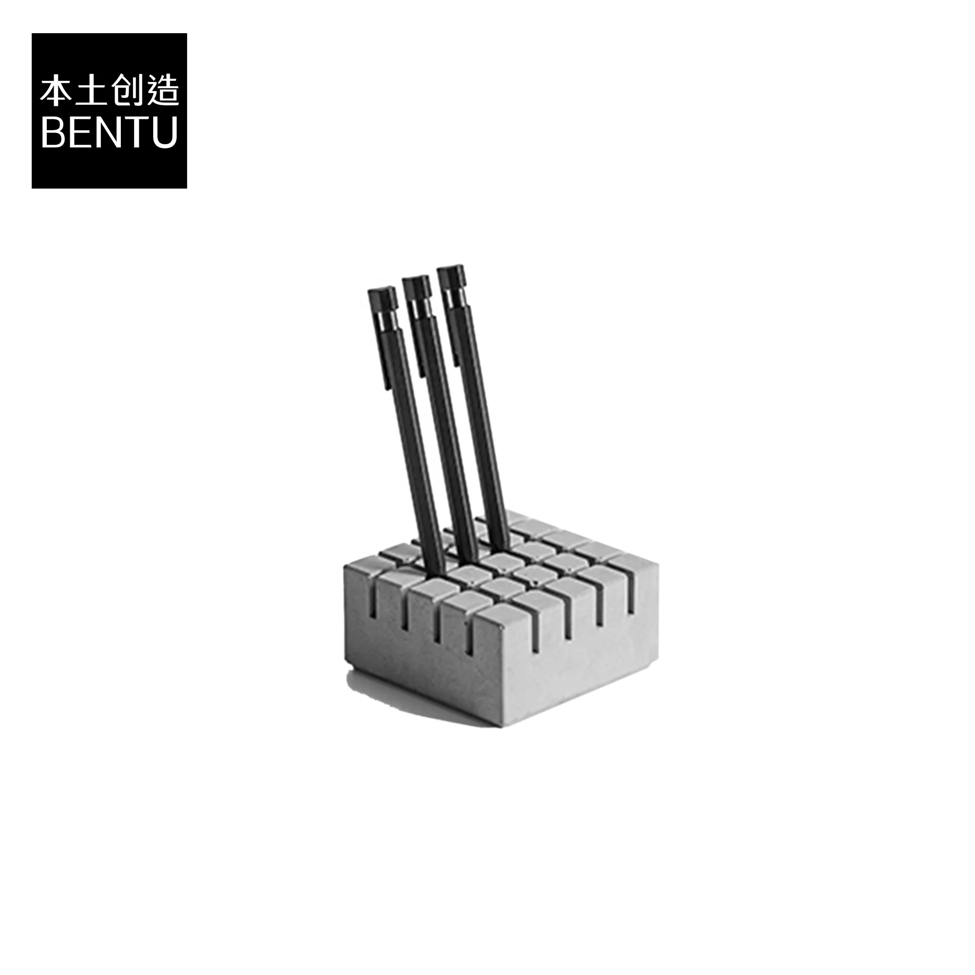 
Bentu JIN Modern Nordic style cement creative personality pen insert decoration home accessories desk storage card holder gift 